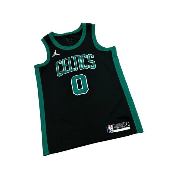 Nike Jordan Boston Celtics Jayson Tatum #0 NBA Swingman Black Jersey Men's 40 - Picture 3 of 9